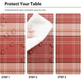 thumbnail image 4 of Checkered Tablecloth Square 54 x 54 Inch - Waterproof, Wrinkle Resistant and Washable Buffalo Plaid Table Cloth, Gingham Table Covers for Christmas Wedding Party Camping, Red, 4 of 7