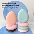 thumbnail image 2 of Huanledash Finger Puff High Elasticity Skin touch Finger Cots Fingertips Shape Small Slippers Concealer Accessory Polyurethane Makeup Sponge Puff for Women, 2 of 8