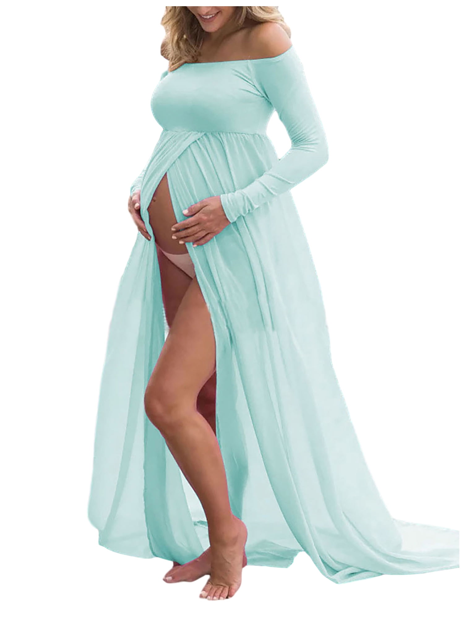 green dress for baby shower