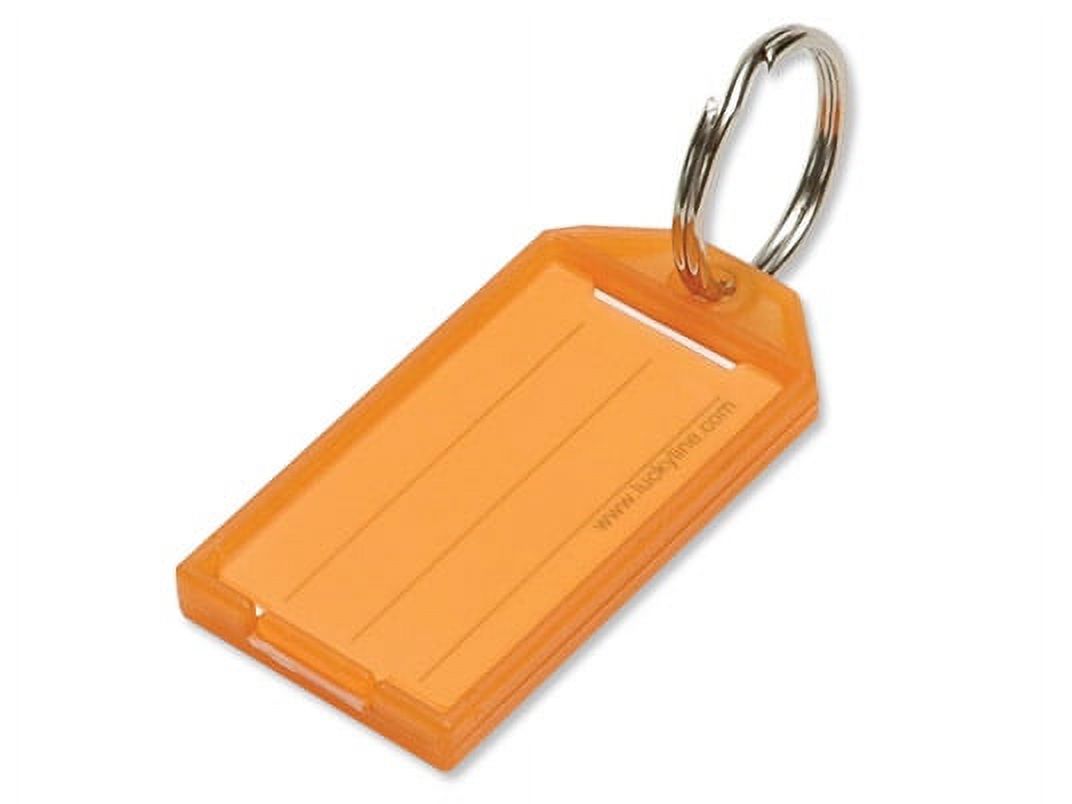 Lucky Line 60400-50 Orange Key Tag with Split Ring 100/Box