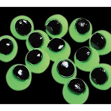 Cp Scary Spooky Glow In The Dark Sticky Eyes 12 Pieces Halloween Haunted House Decor (each piece individually packaged)