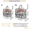 thumbnail image 2 of FORMRS Womens Corduroy Tote Bag Crossbody Shoulder Handbag with Pocket, Gray Game Day, 2 of 7