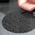 thumbnail image 4 of Pretty Bohemian Art Paisley Round Carpet Circle Rug Outdoor Patio Area Rug Washable Large Area Rugs Hallway Room Decor Fitness Mats, 4 of 8