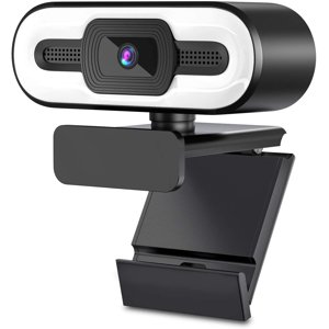 Webcam avec Microphone, 1080P Full Hd Webcam Streaming Ordinateur Caméra Web pour l'appel vidéo Conférence Enregistrement, Usb Webcams pour PC Ordinateur portable Bureau