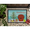 thumbnail image 3 of Christmas Tree and Longhair Red Dachshund Door Mat, 3 of 4