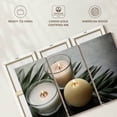 thumbnail image 6 of Elephant Stock Spa Candles Wall Art - Horizontal Multi Panel Canvas - Spa Wall Decor - Wellness Multi Panel - Black And Green Decor - 57" x 36", 6 of 8