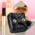 thumbnail image 3 of Adorable monedero Cambio de cuero Auricular Lápiz labial Bolsillo Mini bolsa de almacenamiento de llaves Paquete Negro Hugo Monedero, 3 of 10
