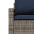 thumbnail image 5 of vidaXL 4 Piece Garden Sofa Set with Cushions Grey Poly Rattan, 5 of 5