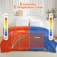 thumbnail image 3 of TacleeKii Heated Blanket King Size 90" x 100", Fast Heating Electric Blankets with 5 Heating Levels & 10 Hours Auto Off, ETL Certified Machine Washable, Gray, 3 of 9