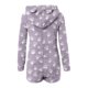 thumbnail image 4 of Mono cálido con capucha y orejas para mujer, estampado de manga larga, pantalones cortos, mono corto con cremallera, bolsillo, ropa de dormir, ropa de casa, tops de poliéster para mujer, 4 of 5