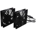 thumbnail image 2 of Dual 120mm 5v Usb Powered Pc Router Fans With Speed Controller High Airflow Cooling Fan For Router Cy, 2 of 5