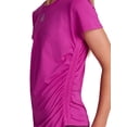 thumbnail image 4 of Reebok Girl's Legacy Short Sleeve Ruched Performance Top, Sizes 4-18, 4 of 7