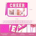 thumbnail image 2 of Bolsa de cosméticos Kacctyen Cheer Rose Red, 6 unidades, para mujeres y niñas, 2 of 6