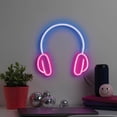 thumbnail image 1 of Merkury Innovations 11" Headphones LED Neon Wall Sign, 1 of 5