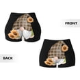thumbnail image 3 of Sikiie Sunflower Gnomes 4 Print Workout Shorts Women Scrunch Butt Gym Shorts Seamless High Waist Tummy Control Yoga Biker Athletic Shorts, 3 of 5