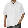 thumbnail image 2 of pstuiky camisetas para hombre, Camisa deportiva de color liso para hombre con solapa y botones, manga corta, top/camisa con solapa camisas casuales para hombre xl, 2 of 6