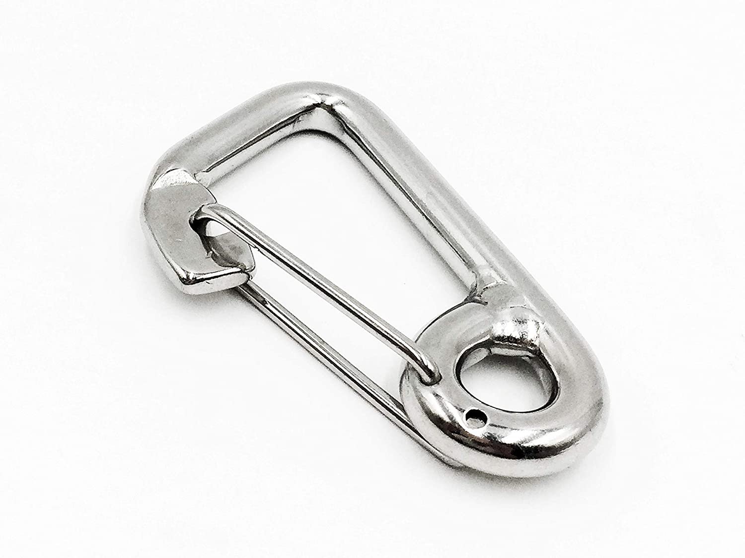 Marine City 316 Marine Grade Stainless Steel Carabiner Spring Snap Hook Boat C:2-3/8 inches - image 5 of 9