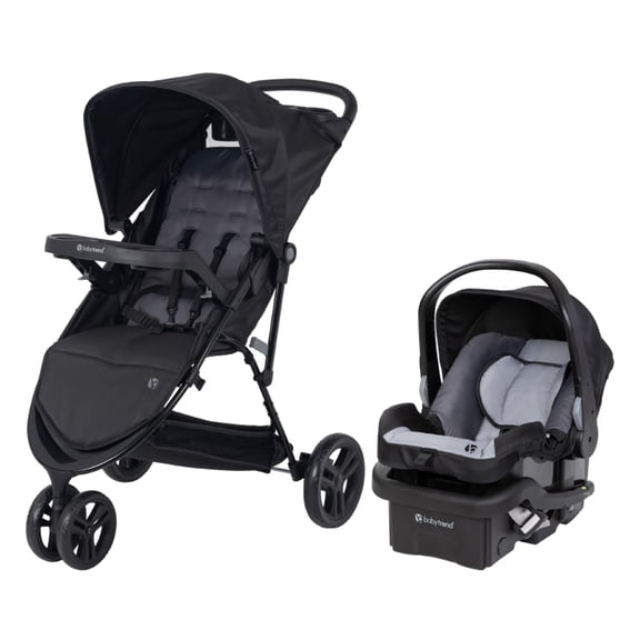 Baby Trend Venture 3-Wheel Stroller Travel System with EZ-Lift™ Infant Car Seat, Dash Black