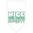thumbnail image 3 of Christmas Pet and Dog Bandana Screen Printed, "Nice Until Proven Naughty", 3 of 5