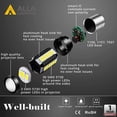 thumbnail image 5 of Alla Lighting 2800lm BA15S 1156 LED Bulbs,White Reverse Lights/Turn Signal Lights/Brake Lights/Tail/DRL Lights 7506 P21W 1141 3497 1003 1073 199 2396 93 976000K Xenon Bright 5730 33-SMD Upgrade, 5 of 9