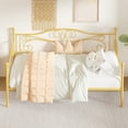 thumbnail image 5 of VECELO Twin Size Metal Daybed, Victorian Platform Sofa Bed Frame with 4 Legs Slats Support, Gold, 5 of 10