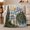 Glowing Log Cabin, variant on Serene Alpine Wilderness Mountain Lake Nature Scene, Peaceful Mountain Lake Scene, Warm Flannel Blanket for Cabin and Lodge, Outdoor Lovers Camping Gift, Rustic Home Decor