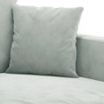 thumbnail image 3 of vidaXL 2 Piece Sofa Set with Cushions Light Grey Velvet, 3 of 4