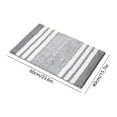 thumbnail image 4 of FEOLGEHLY Bath Mats for Bathroom Non Slip, Fluffy Absorbent Microfiber Bath mat Washable, Aesthetic Bathroom Rugs, Small Navy Blue Striped Bath Mat(Gray, 24" x 16"), 4 of 6
