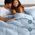 thumbnail image 5 of Bare Home Down Alternative Comforter Set - 3-Pieces - All Seasons - Full, Dusty Blue, 5 of 10