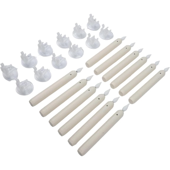 Sensor Window Candles 6Pcs Dusk to Dawn Auto LED