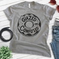 thumbnail image 2 of Glazed And Confused Donut T-shirt, Unisex Women's Men's Shirt, Donut Pun Dessert Foodie Food Lover, Dark Heather Gray, Medium, 2 of 6