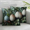 thumbnail image 3 of GOSMITH  Easter Eggs Eucalyptus Throw Pillow Cover, Spring Easter Cushion Case Decoration for Sofa Couch, 3 of 5