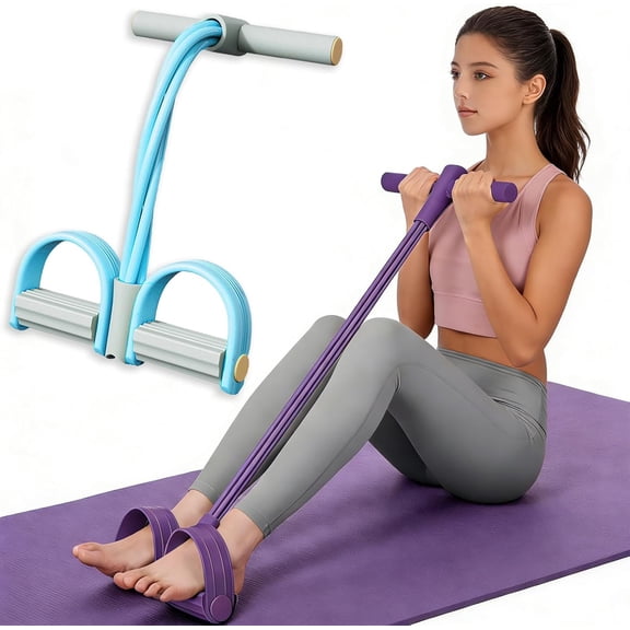 Fashion Puller Exercise, 8-Tube Pedal Resistance Device-Detachable and Adjustable Pedal Resistance Device, Get fit Fast with just 10 Minutes for Daily Home Workouts