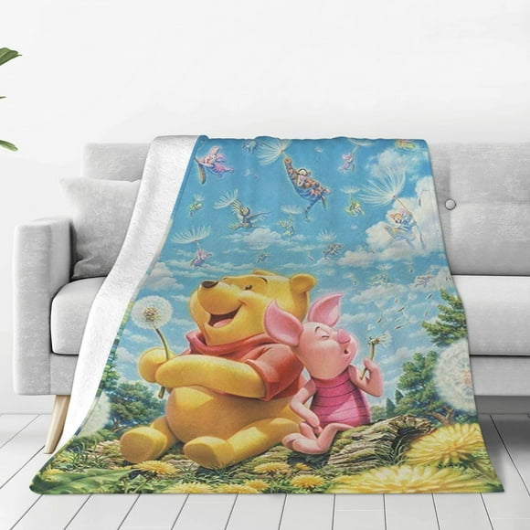 Winnie Bear P-ooh Soft Flannel Blankets Bedding Fleece Fuzzy Blanket Throw Blankets Sofa Couch