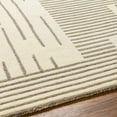 thumbnail image 5 of Hauteloom Kira Wool Living Room, Bedroom Area Rug - Contemporary - Bone, Multi Brown, Cloud Gray - 18" x 18" Sample, 5 of 6