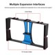 thumbnail image 4 of Puluz Smartphone Video Rig Kit Phone Cage Estabilizador Con Luz De Relleno Micrófono Trípode Montura De Zapata Para Transmisión En Vivo Grabación De Video Vlog Noticed EL012719-00, 4 of 6