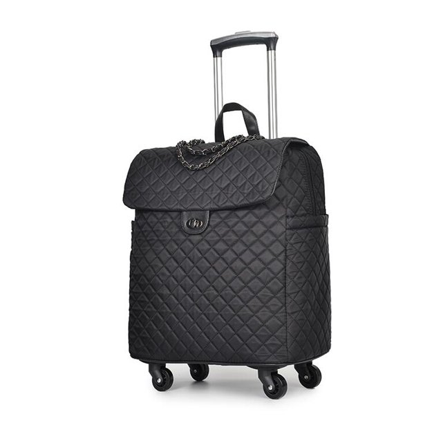 Bolsa de equipaje con ruedas para mujer, maleta con ruedas, equipaje rodante, cabina de viaje, marca