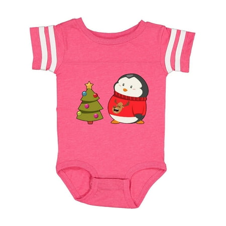 

Inktastic Penguin Ugly Christmas Sweater Gift Baby Boy or Baby Girl Bodysuit