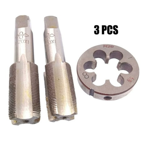 

GLFILL Hss M20 X 1mm Taper & Plug Tap & M20 X 1mm Die Metric Thread Right Hand