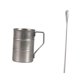thumbnail image 5 of Taza de camping de acero inoxidable ligera y práctica, ideal para café o leche. gris y cuchara, 5 of 9