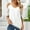 White, variant on DuoJiaJ Women Summer V Neck Cold Shoulder Tops T Shirts Cut Out Lace Short Sleeve Solid Color Blouses Shirt Women’s Summer Tops Black L