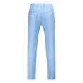 thumbnail image 5 of YDDIAN Mens Classic Suit Pants Straight Fit Modern Formal Dress Pants Separate Trousers Sky Blue 38, 5 of 5