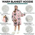 thumbnail image 5 of Wearable Oversized Blanket,Pit Bull Terrier Wearable Blanket Hoodie for Adults,Cozy Hooded Blankets with Super Pockets,Super Warm Fuzzy Pullover for Women & Men, 5 of 6