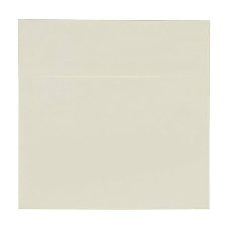 Square Envelopes - 50-Pack Ivory Square Flap Envelopes for Invitations, Announcements, Photos, Weddings, Engagement Parties, Special Events, 5.5 x 5.5 Inches, 120GSM