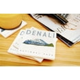 thumbnail image 3 of Denali National Park, Alaska, Denali Peak (Absorbent Ceramic Coasters Set of 4 Matching Images, Cork Back, Kitchen Table Decor), 3 of 3