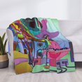 thumbnail image 3 of Season 1 The Midnight Gospel Flannel Blanket Cozy Ultra-Soft Micro Throw Blanket For Bed Sofa Couch Car Office Camping Travel All Season Fleece Blanket 60"x50", 3 of 8