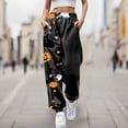 thumbnail image 1 of WILLBEST Pantalones Deportivos Casuales para Mujer, Cómodos, con Estampado de Halloween, Cintura Elástica Suave, para Uso Diario, para Otoño E Invierno. Mediana, 1 of 4