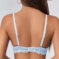 thumbnail image 4 of Ynynloco Women's Push Up Padded Plunge Bra Seamless T-Shirt Underwire Plunge Bra Comfort Lightly Add One Cup, 4 of 5