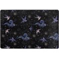 thumbnail image 4 of SKYSONIC Embroidery Swallows Non-Slip Area Rug, Starry Sky Meteor Floor Carpet Comfort Floor Mats Decor for Indoor Front Porch,Living Room, Bedroom,Kitchen,72"x48", 4 of 7