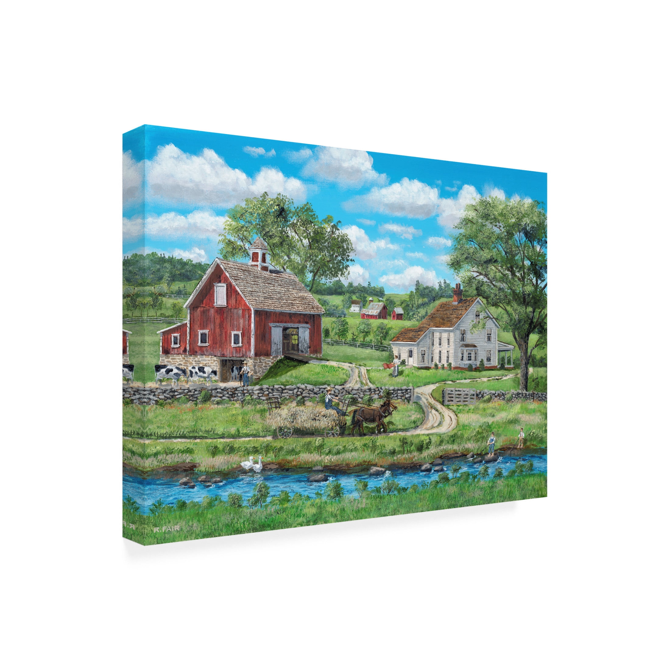 Canvas Wall Art - Bob Fair 'Warm Spell' Wall Art for Living Room, Bedroom, or Office Décor by Trademark Fine Art - 24 x 18 Inches